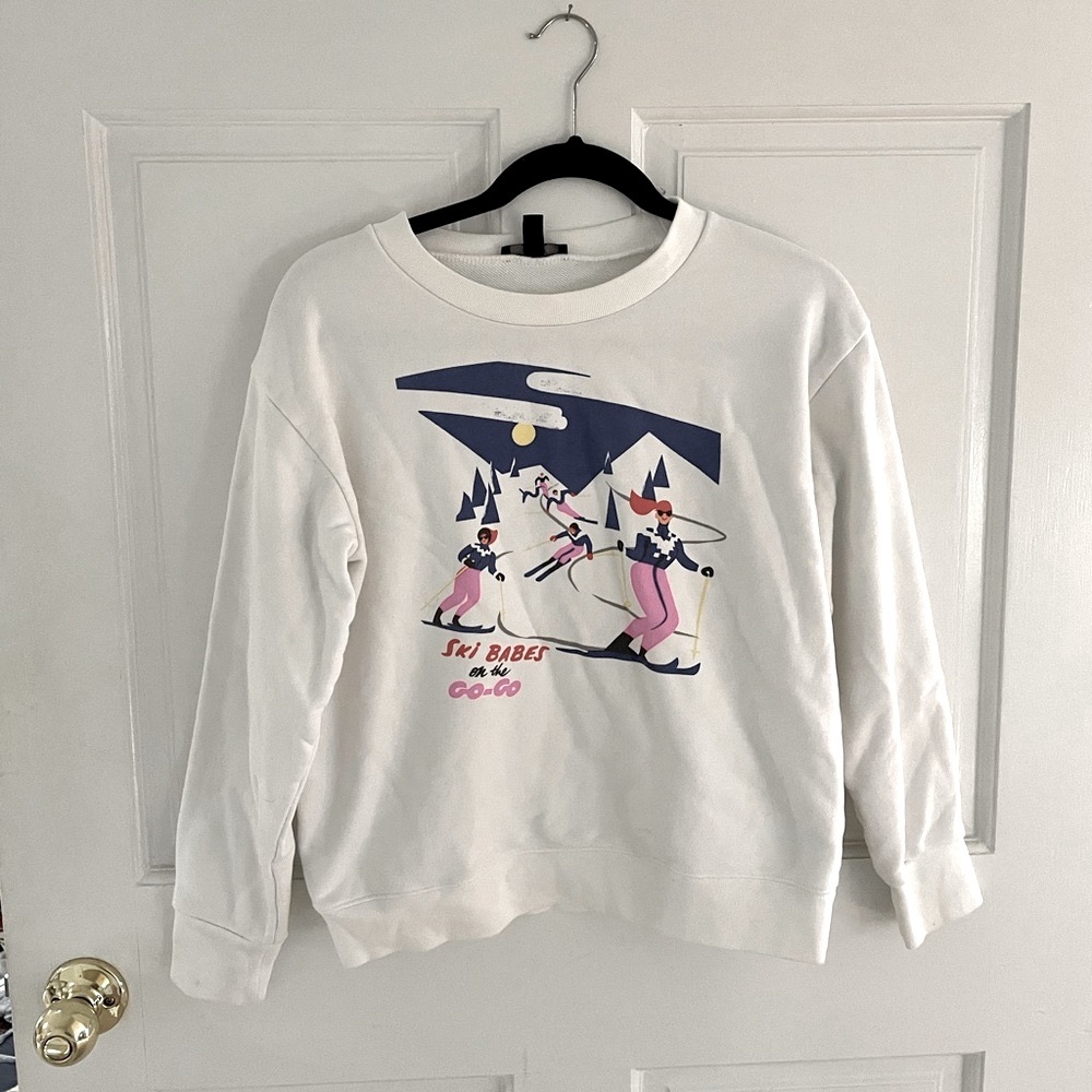 Retro ski pullover